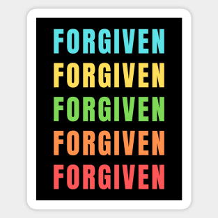 Forgiven | Christian Saying Sticker